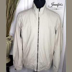 Timberland Men's Light Tan Jersey Lined Jacket Size Large